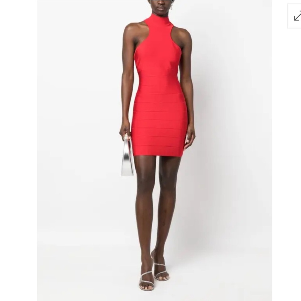 HERVE LEGER Icon racer Mini Dress NWT Size S